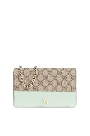 24PF new/GUCCI GGマーモントチェーン付きウォレット Bag Beige Gucci Beige WOC Chain Wallet Bag ○ Labellov ○ Buy and Sell